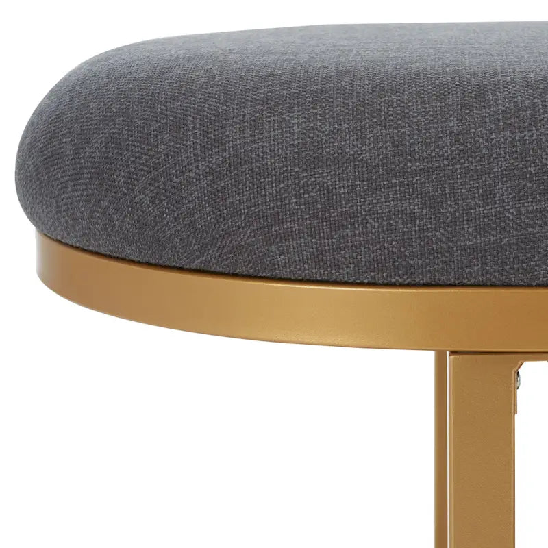 Cushioned Storage Bench with Open Shelf and Wood Base