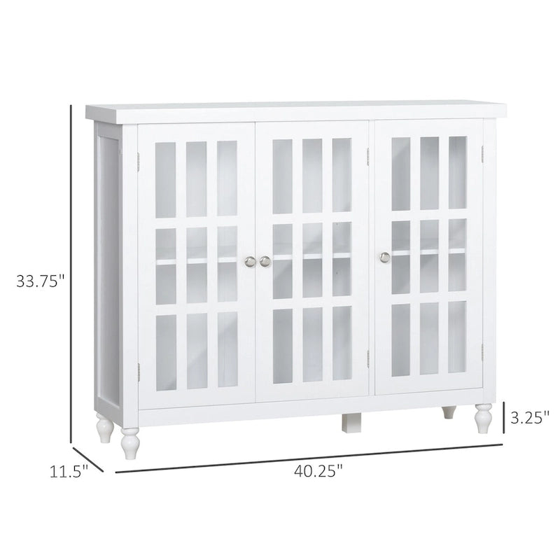 69" Tall Storage Cabinet with Soft-Close Doors and Adjustable Shelves