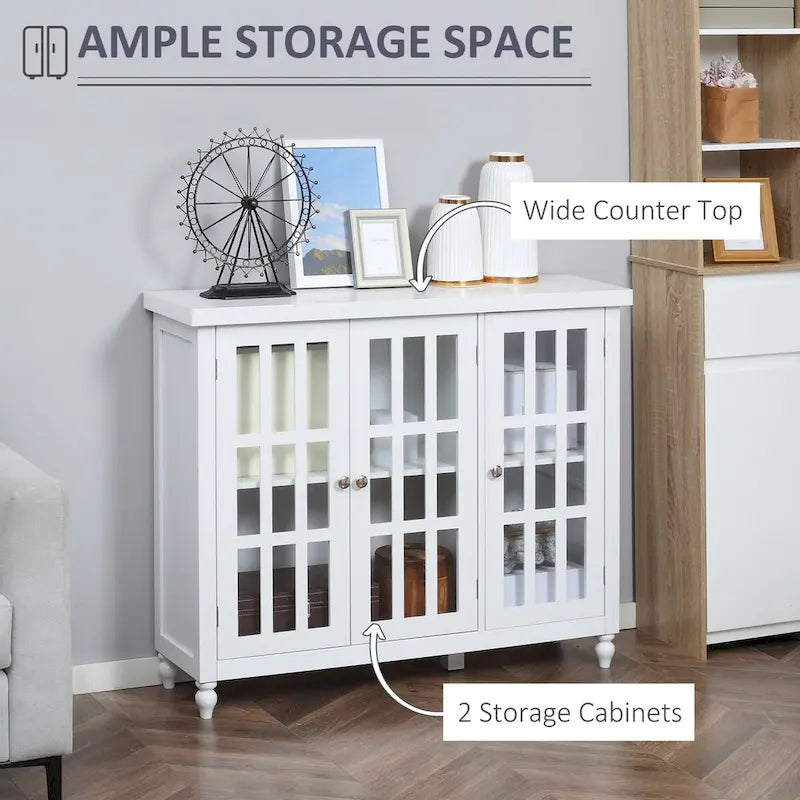 69" Tall Storage Cabinet with Soft-Close Doors and Adjustable Shelves
