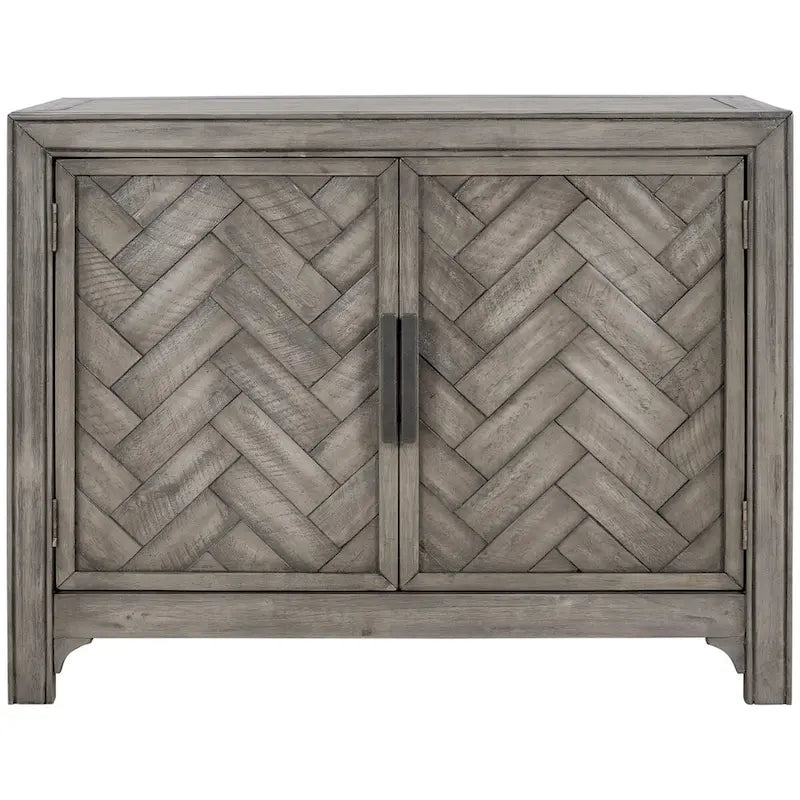 Vintage Style 2-Door Accent Cabinet with Adjustable Shelf