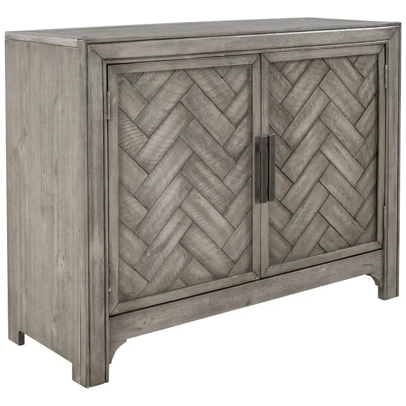 Vintage Style 2-Door Accent Cabinet with Adjustable Shelf