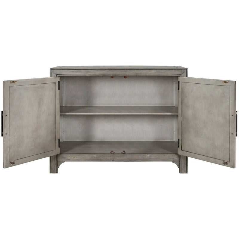 Vintage Style 2-Door Accent Cabinet with Adjustable Shelf