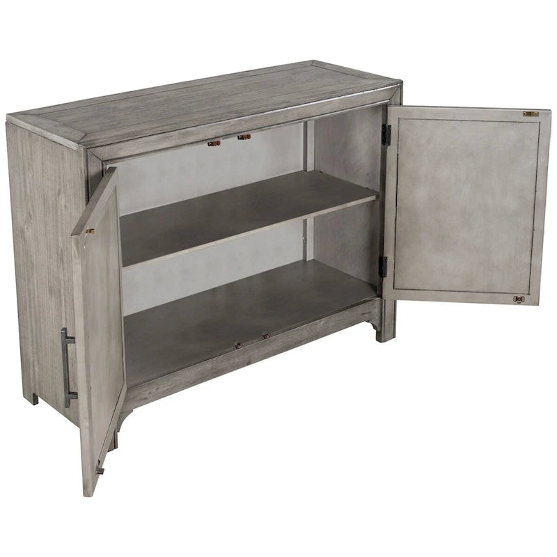 Vintage Style 2-Door Accent Cabinet with Adjustable Shelf
