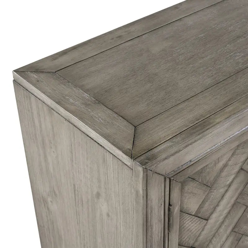 Vintage Style 2-Door Accent Cabinet with Adjustable Shelf