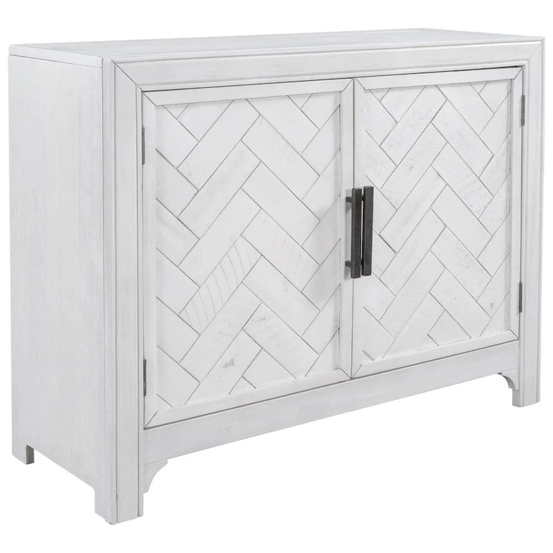 Vintage Style 2-Door Accent Cabinet with Adjustable Shelf