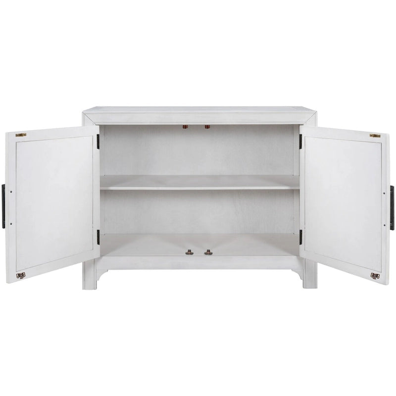 Vintage Style 2-Door Accent Cabinet with Adjustable Shelf