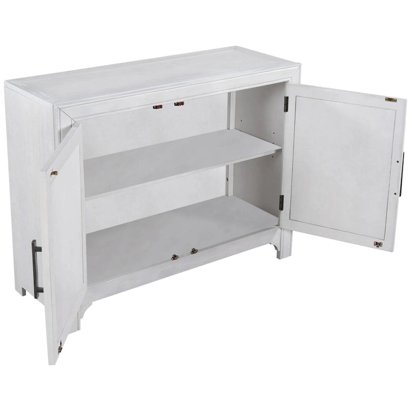 Vintage Style 2-Door Accent Cabinet with Adjustable Shelf