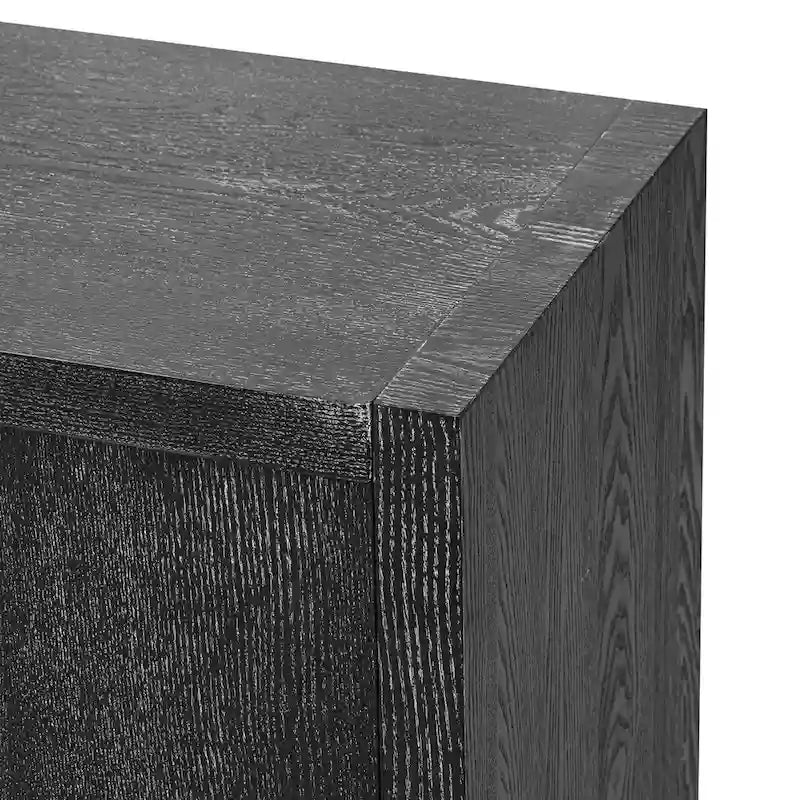 4-Door Ash Veneer Sideboard with Adjustable Shelves