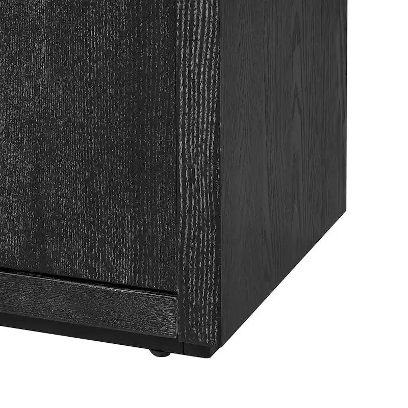 4-Door Ash Veneer Sideboard with Adjustable Shelves