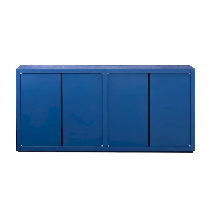 4-Door Ash Veneer Sideboard with Adjustable Shelves