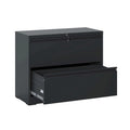 Seitlicher Aktenschrank mit 2 Schubladen und Schloss