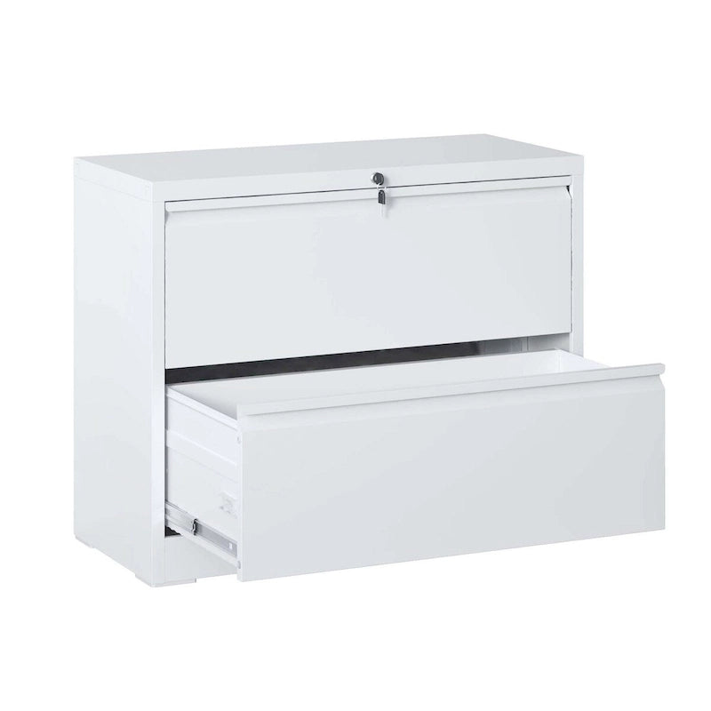 2-Drawer Lateral File Cabinet with Lock