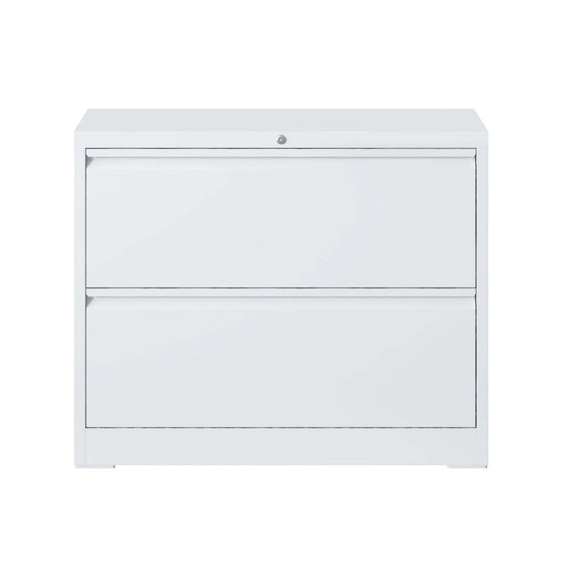 Seitlicher Aktenschrank mit 2 Schubladen und Schloss