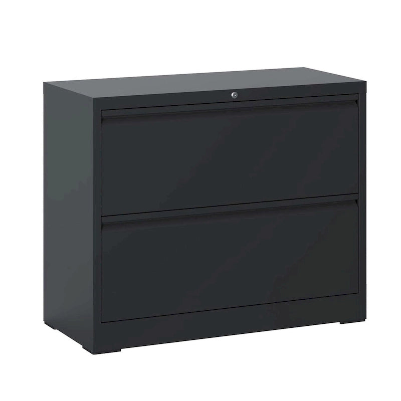 Seitlicher Aktenschrank mit 2 Schubladen und Schloss