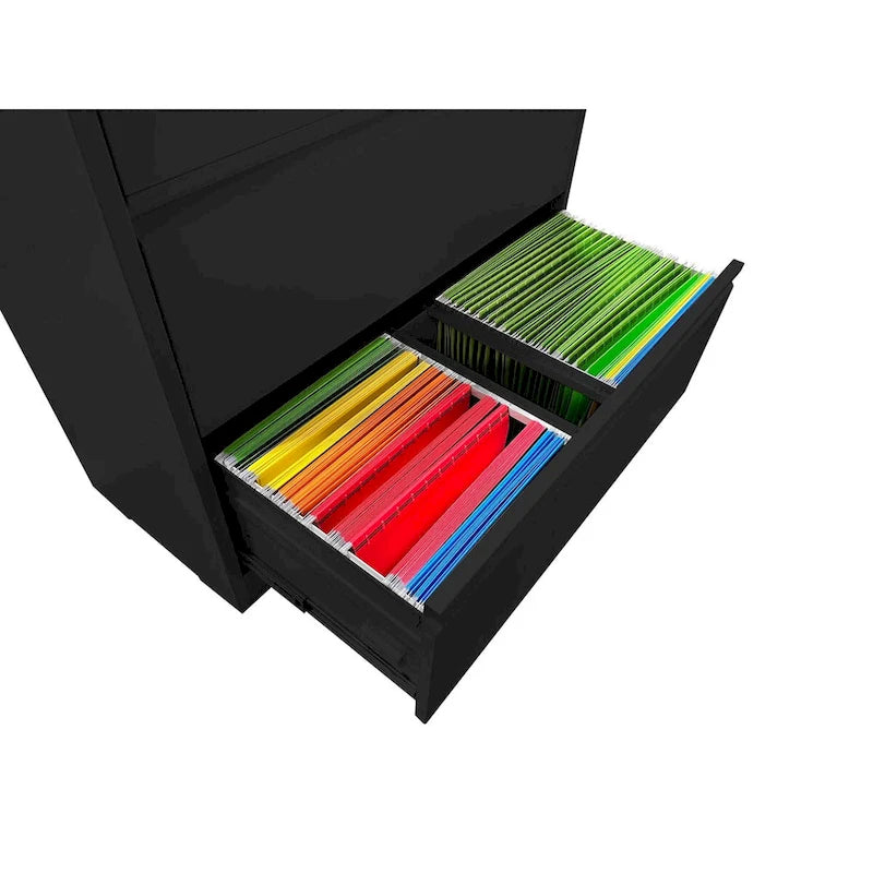 Seitlicher Aktenschrank mit 2 Schubladen und Schloss