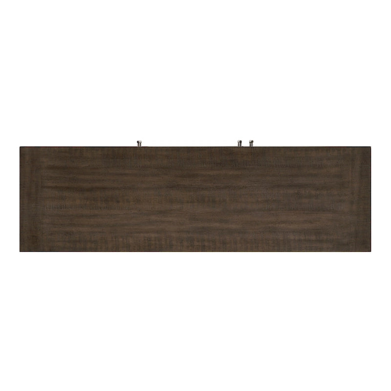 Credenza buffet da 60 pollici con ripiani regolabili - marrone