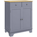 Double Door Sideboard Cabinet with 2 Drawers and Adjustable Shelf
