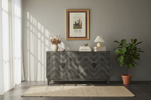 Sideboard in Modern Living Room Scene